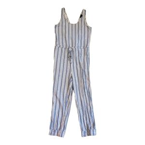 Anthropologie DREW Chambray Striped Jumpsuit size M
